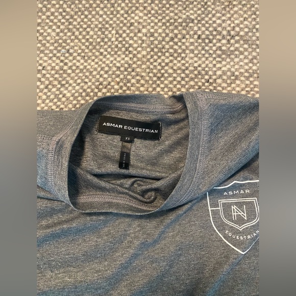Noel Asmar equestrian long sleeved shirt. Size XS. Grey - Picture 2 of 3